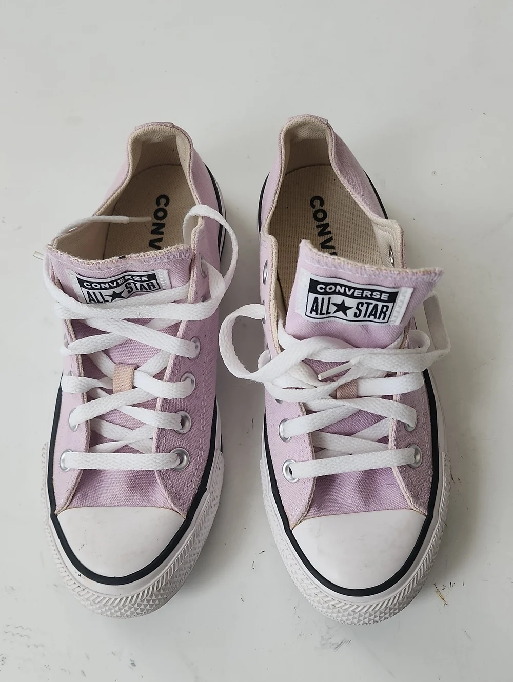 Converse Kids Low Top Sneakers - Light Pink Canvas